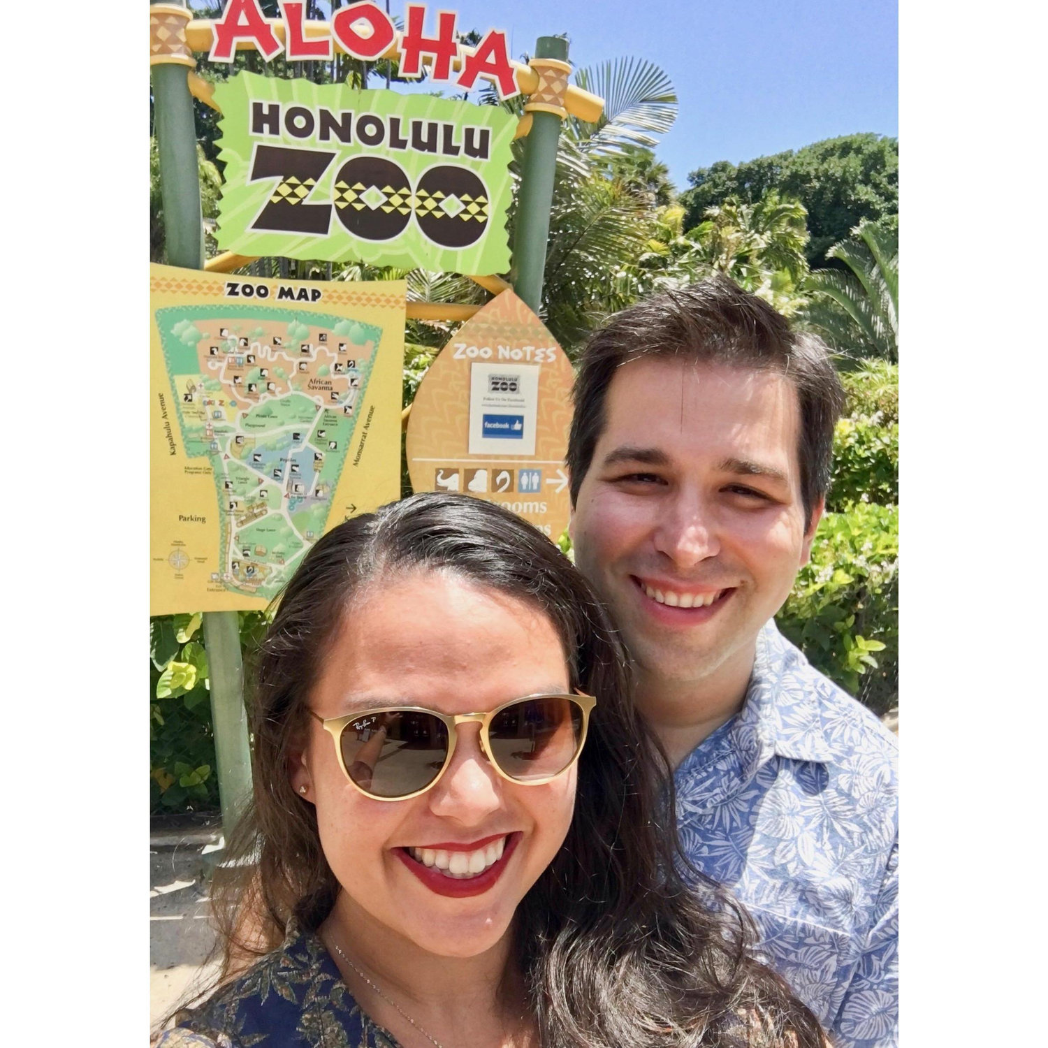 Our first date was at Honolulu Zoo