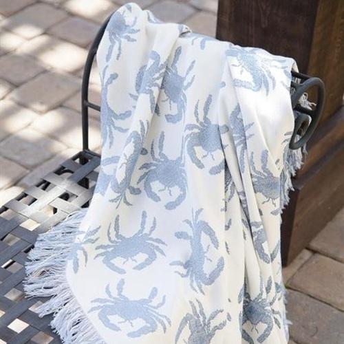 Blue Crab Throw Blanket