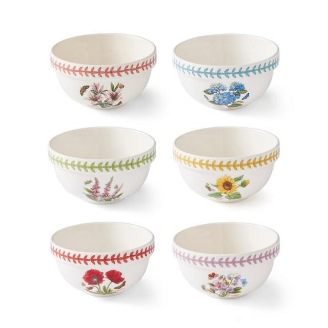 Portmeirion Botanic Garden Meadow Assorted Stackable Bowls, Set of 6