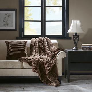 Parker Plush Down Alternative Filled Throw Blanket