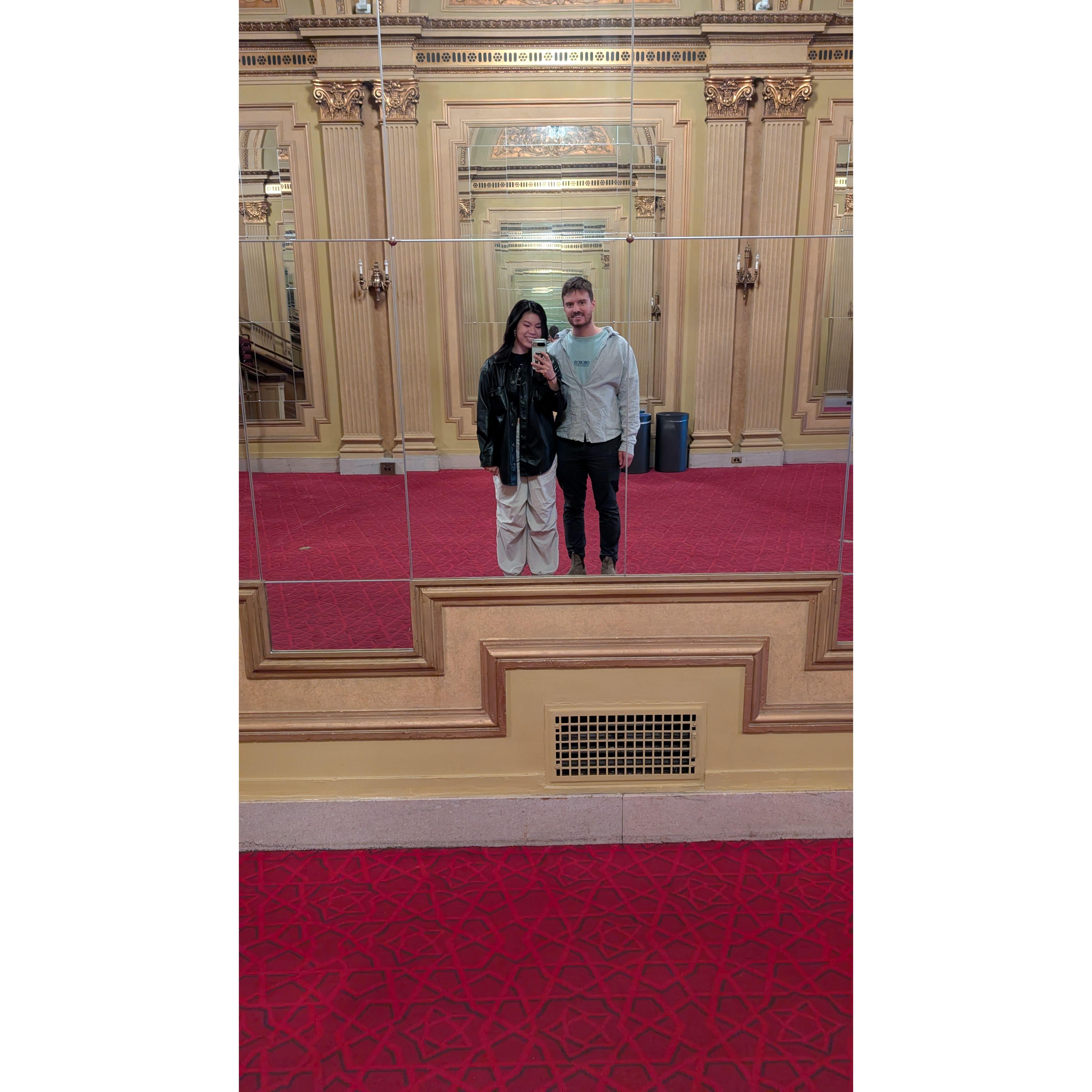 selfies before the james arthur concert. it was very romantic