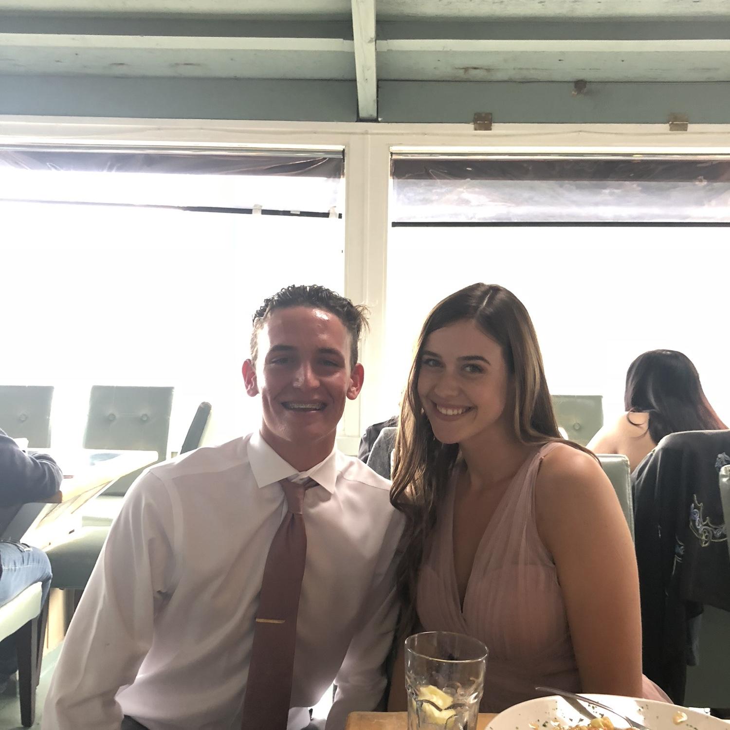 Our first date ever ever! Prom dinner date senior year of high school when he just wanted it to be us two and we left the big group dinner behind!