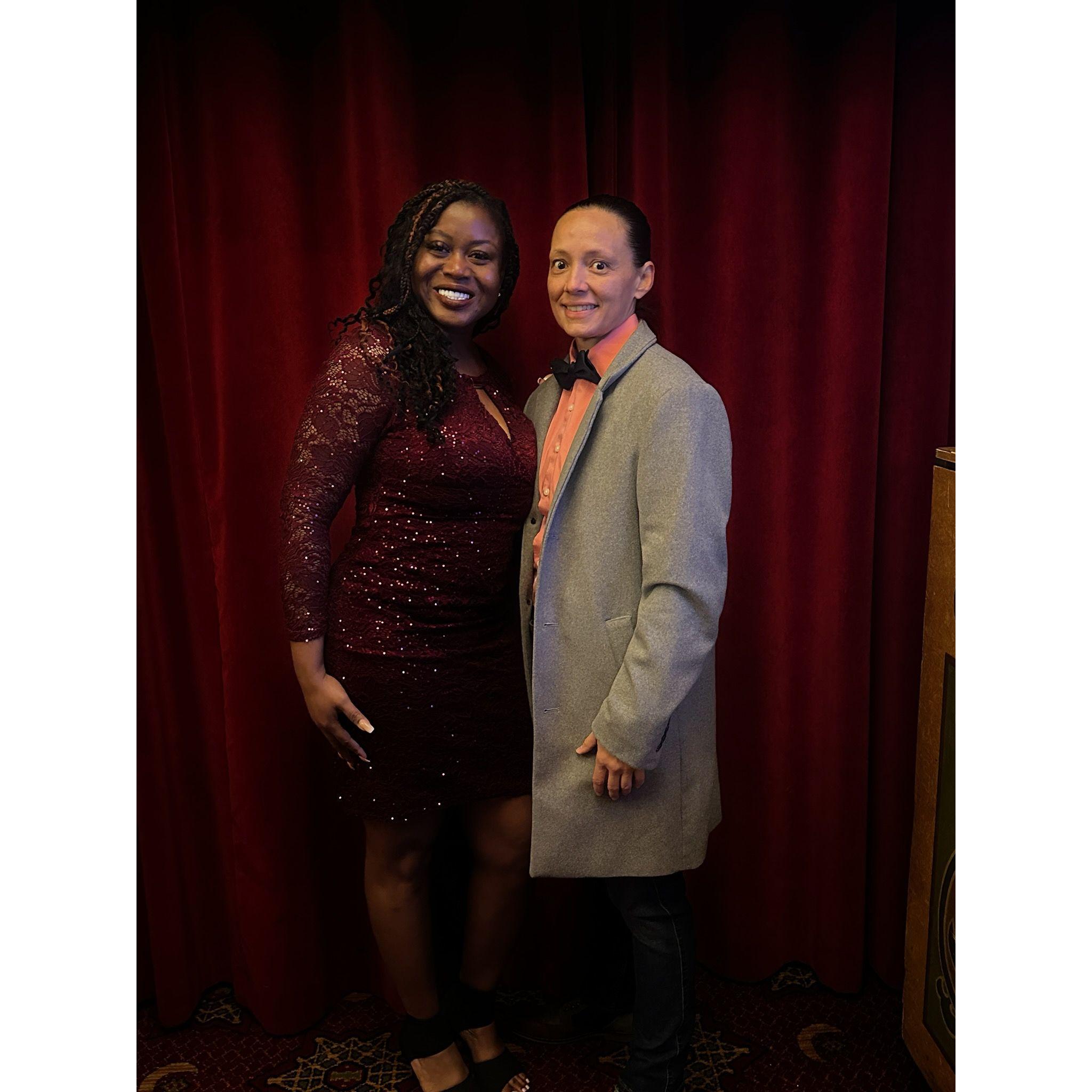 Surprise tickets to see Hamilton at Fox Theatre in Atlanta.