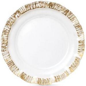 VIETRI - Rufolo Glass Gold Collection Service Plate/Charger