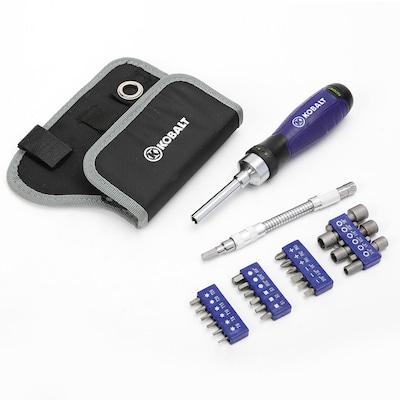 Shop Kobalt Kobalt 27-Piece Rubber Handle Ratcheting Set Assorted Multi-bit Screwdriver Set