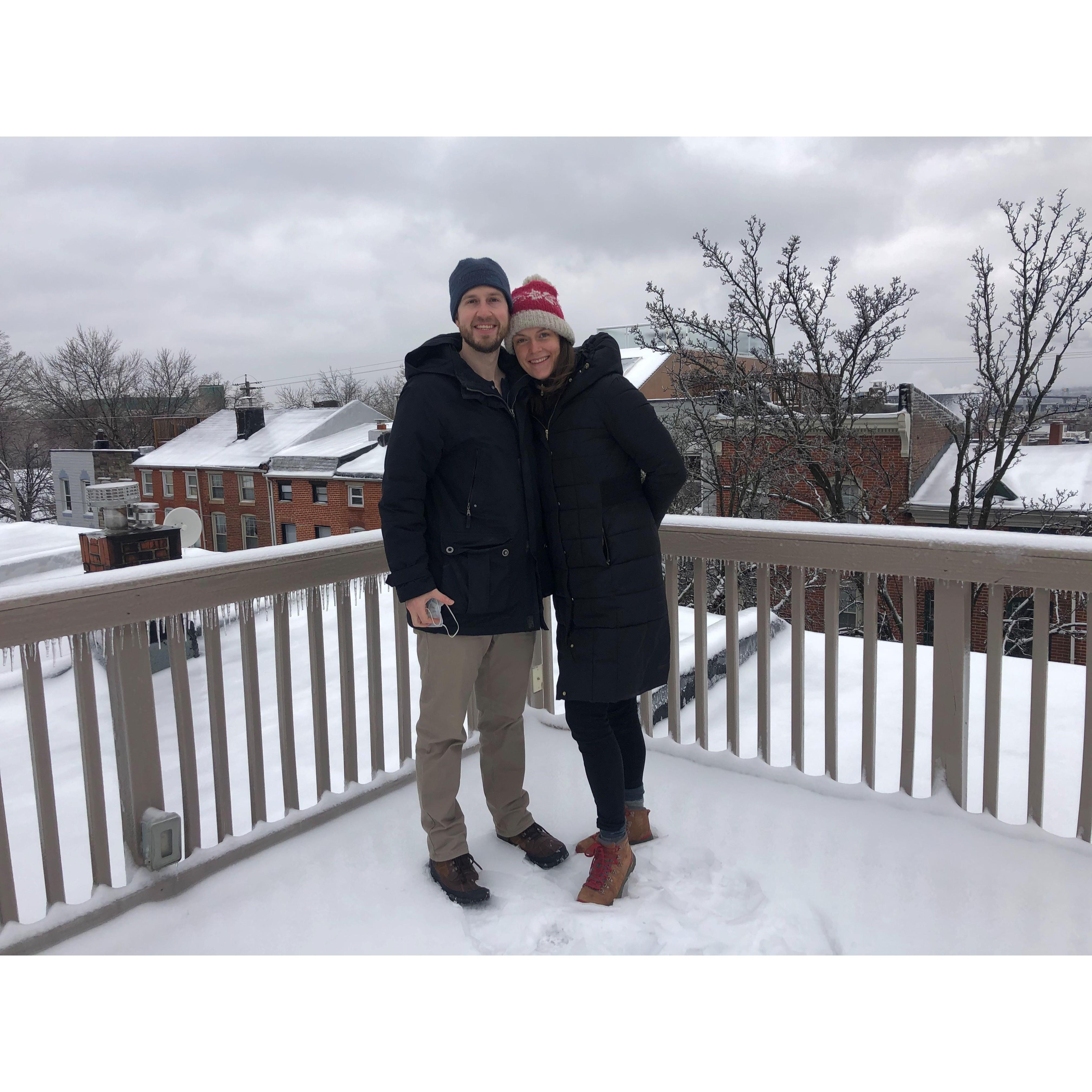 The day we bought our house!