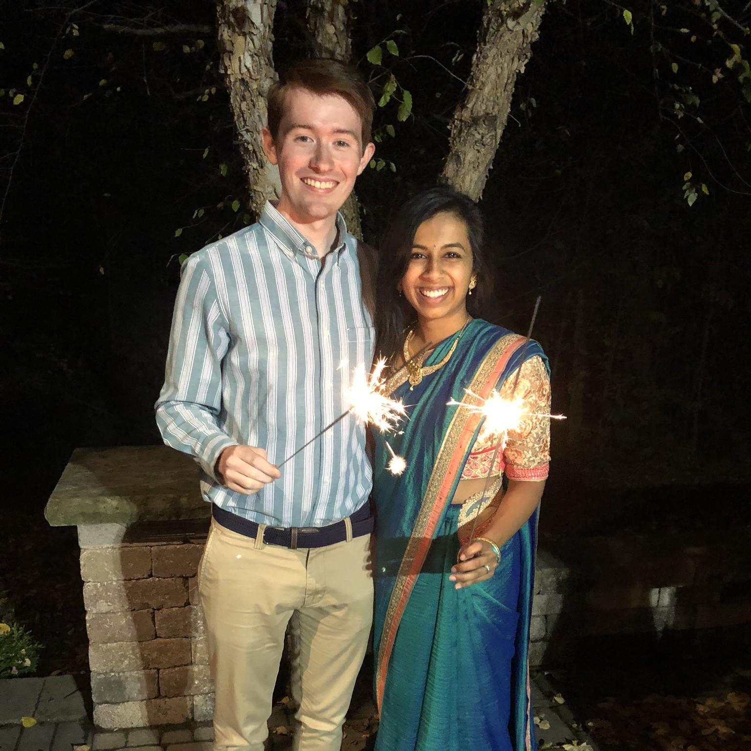 First Diwali as an engaged couple