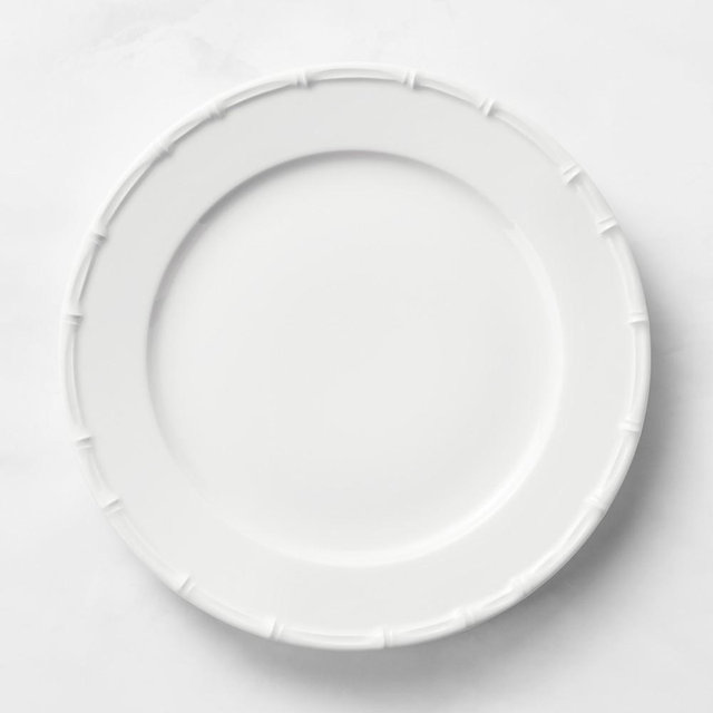 Pillivuyt Bamboo Porcelain Dinner Plates, Set of 8