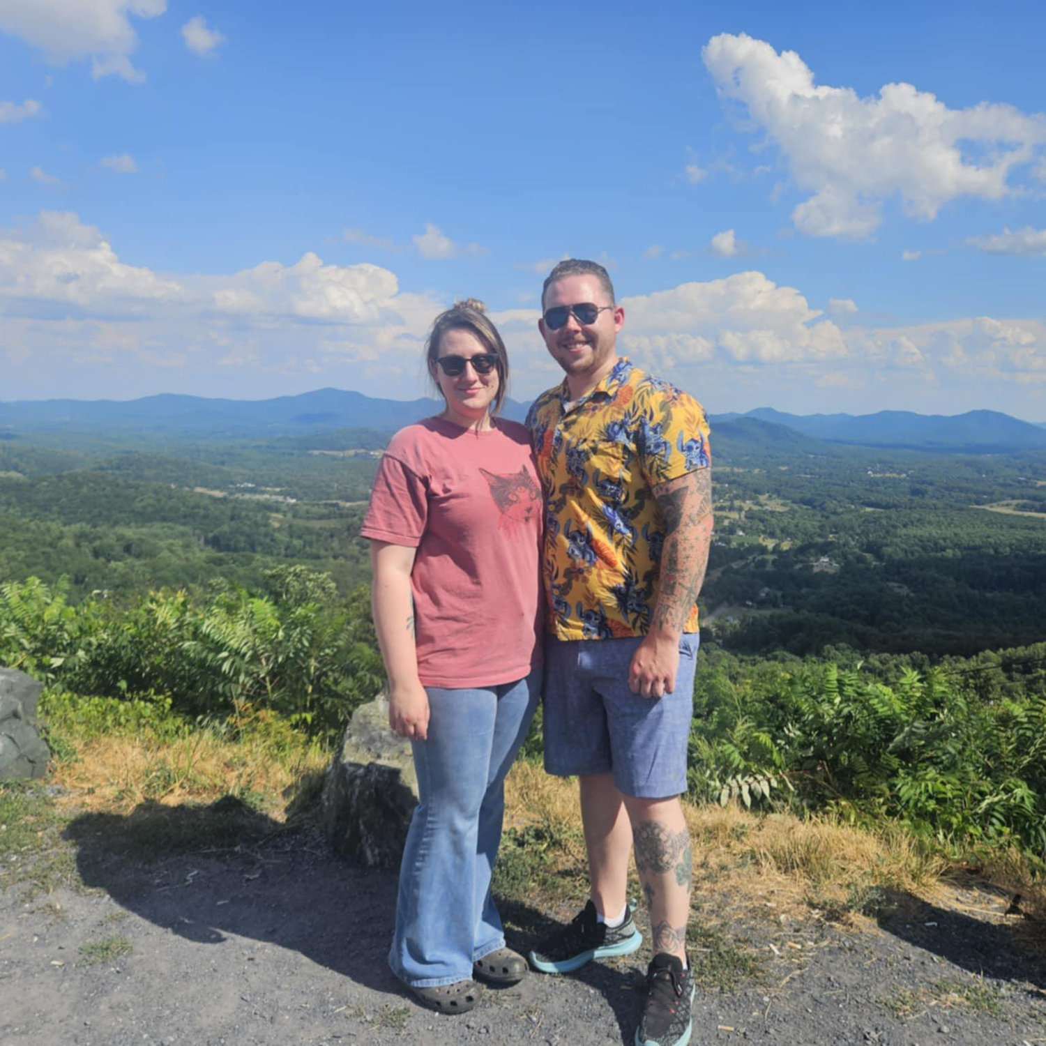 Afton Mountain Scenic View. We stopped on the way back from dropping my chinchilla off at his boarding facility prior to deployment.