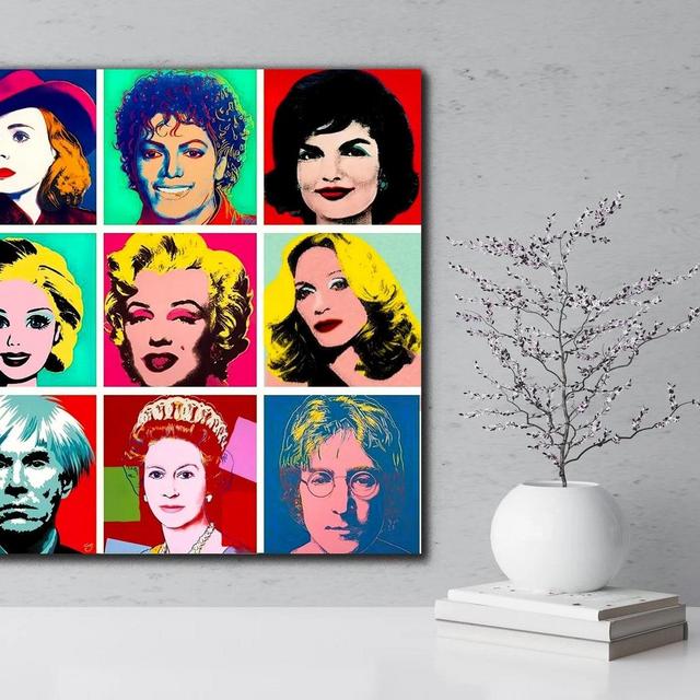 Collage Andy Warhol Art Print Canvas ,Pop Art Wall Art Decor, Abstract Canvas Print Picture Contemporary Art Reproduction Print