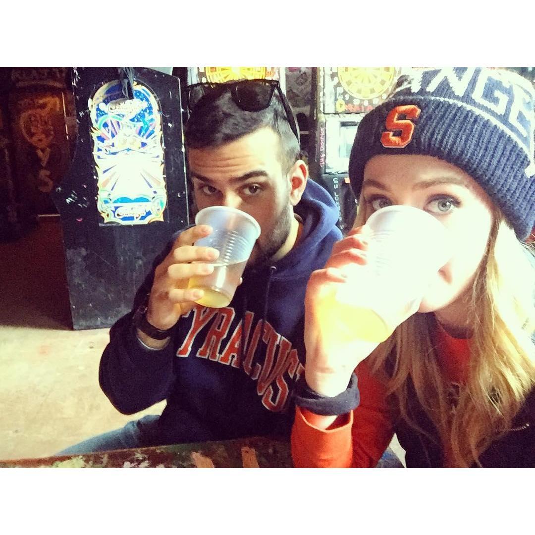 At Chuck's, our favorite bar in college