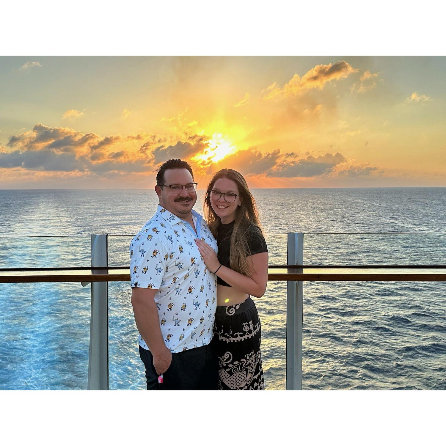 Our first cruise! We loved it so much we are doing it again for our Honeymoon!