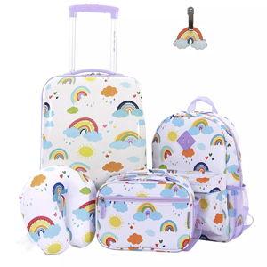 RAINBOW: Travelers Club Kid's 5-Piece Luggage Set