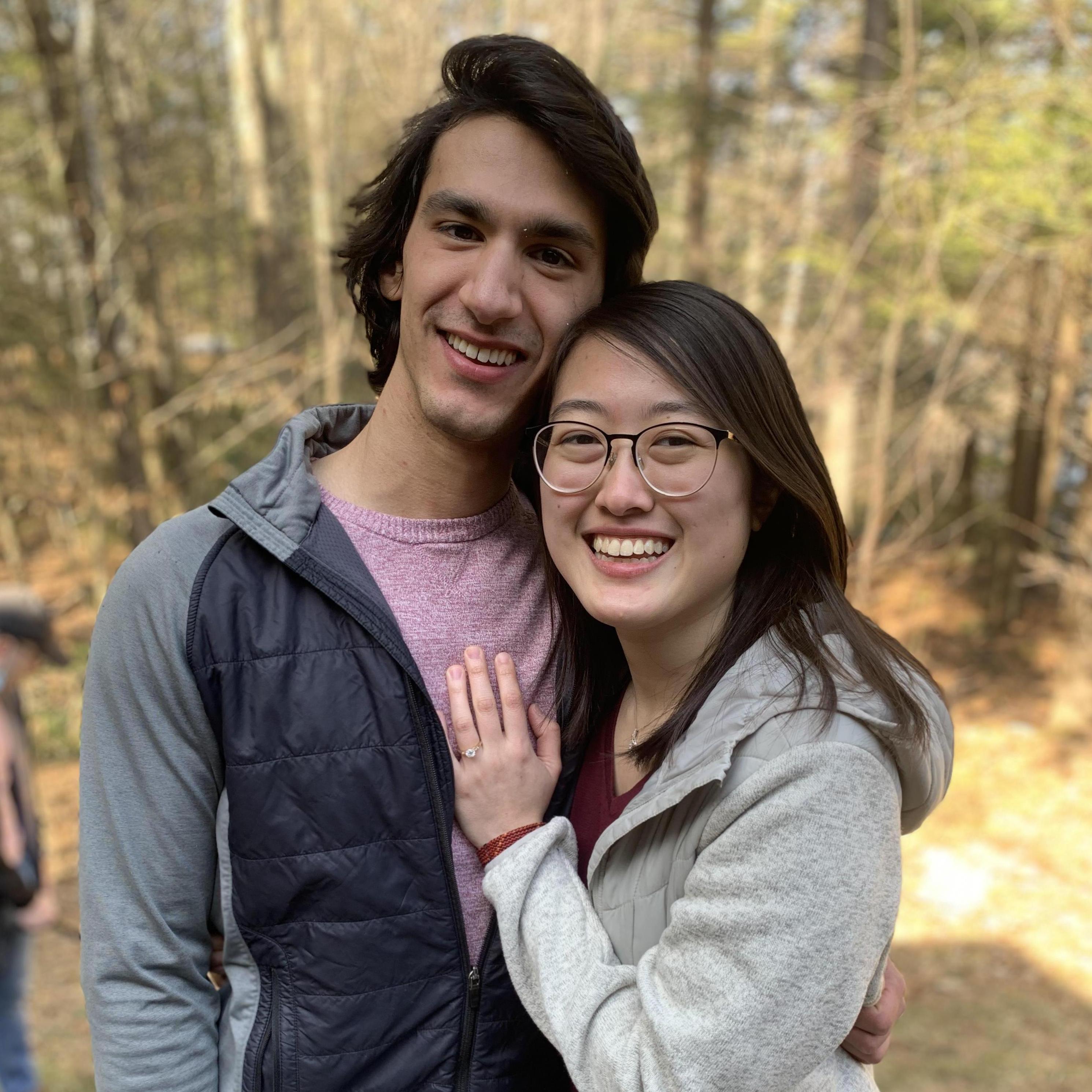 The day Crystal said yes! Graham sang our signature song - Can't Help Falling In Love by Elvis Presley, we danced, and Graham got down on one knee and proposed!