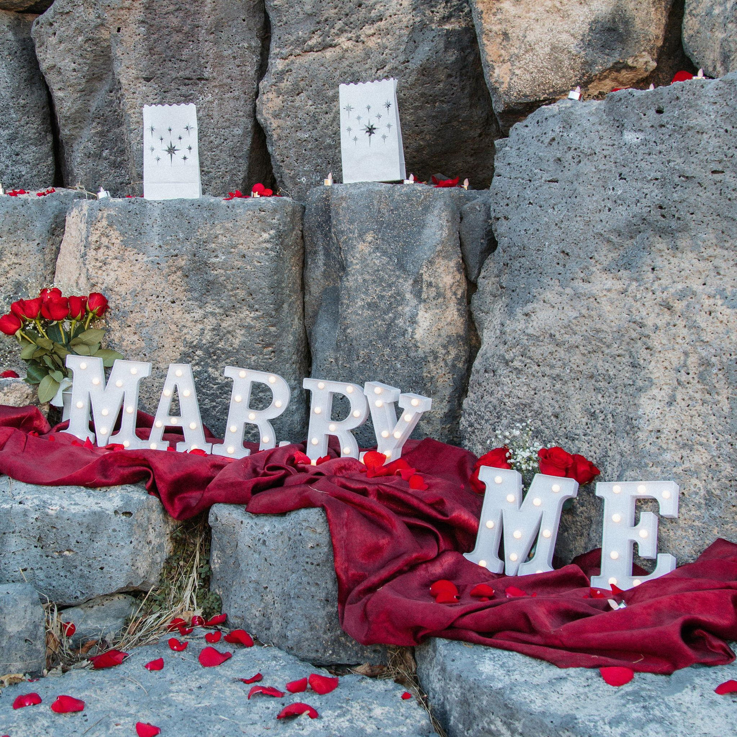 He spent a few weeks planning this proposal <3