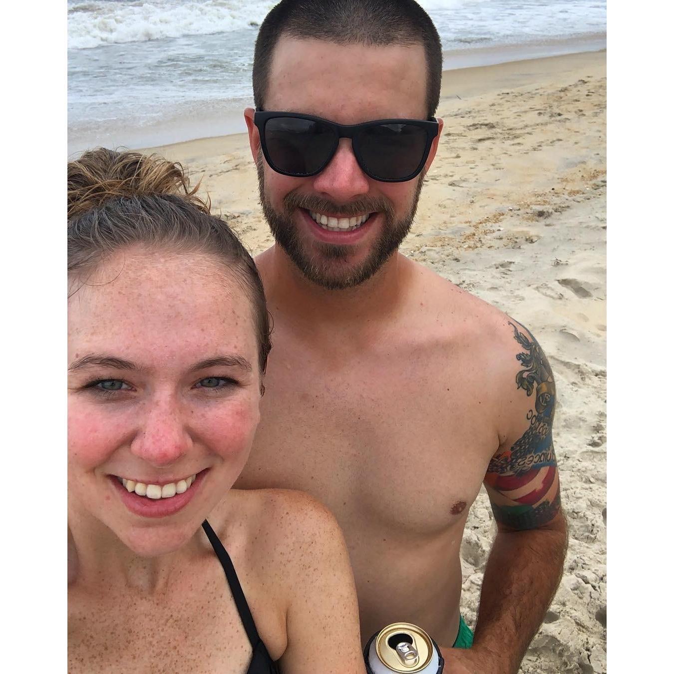 Family beach trip.