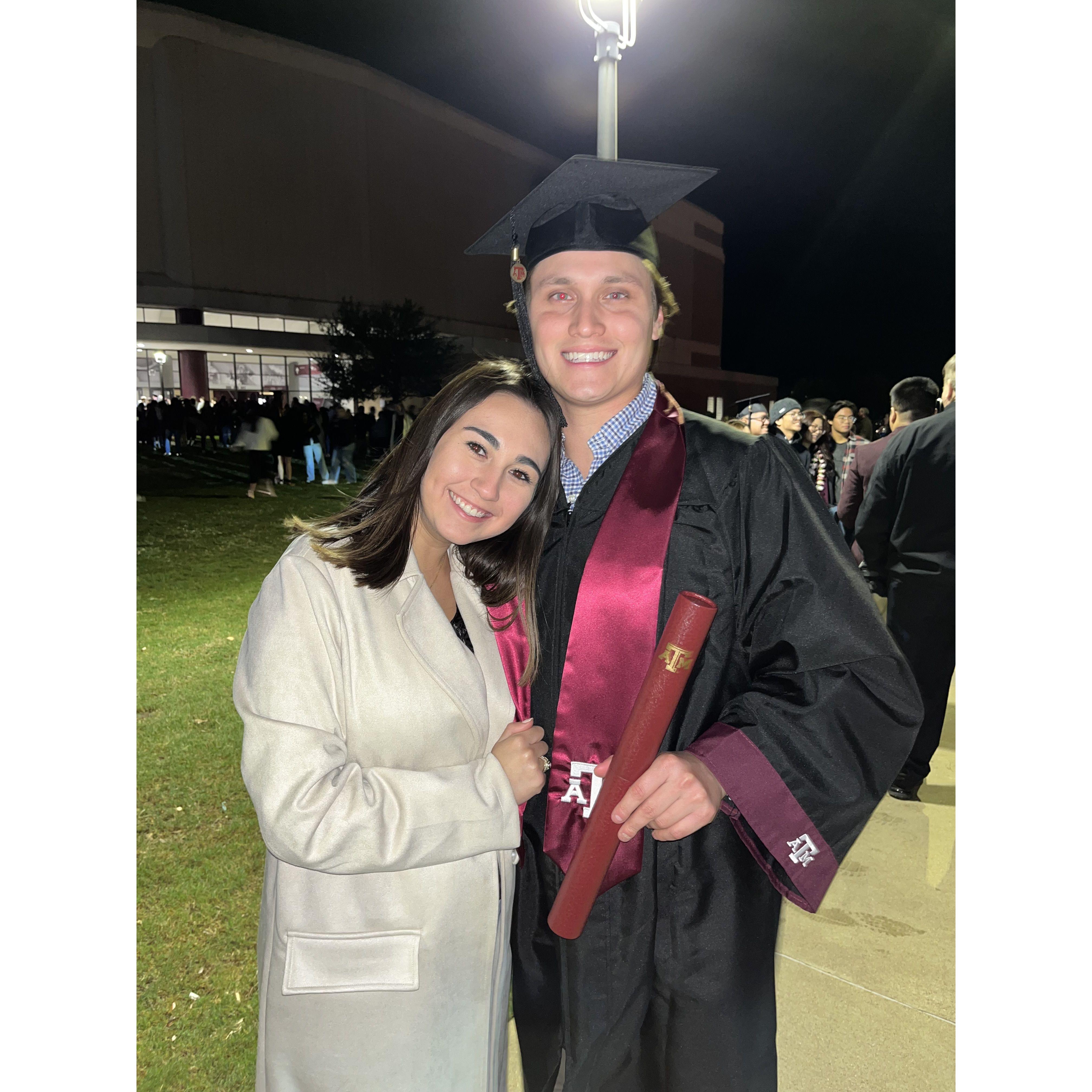 December 2022: Jonathan's TAMU Graduation