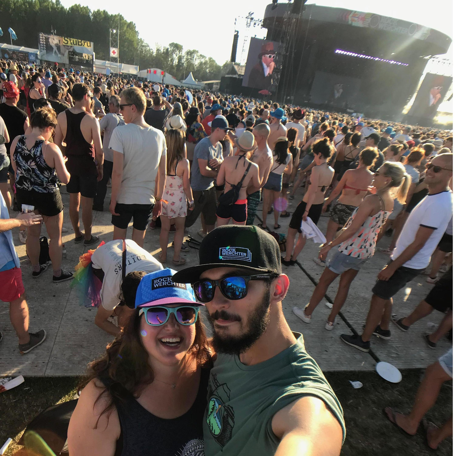At Rock Werchter, Belgium. Nick's first music festival. So much fun!