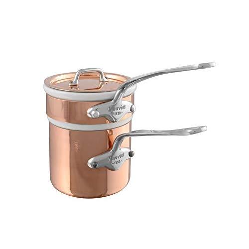 Mauviel M'heritage M'150s Copper & Stainless Steel Bain Marie, 0.9 Quart