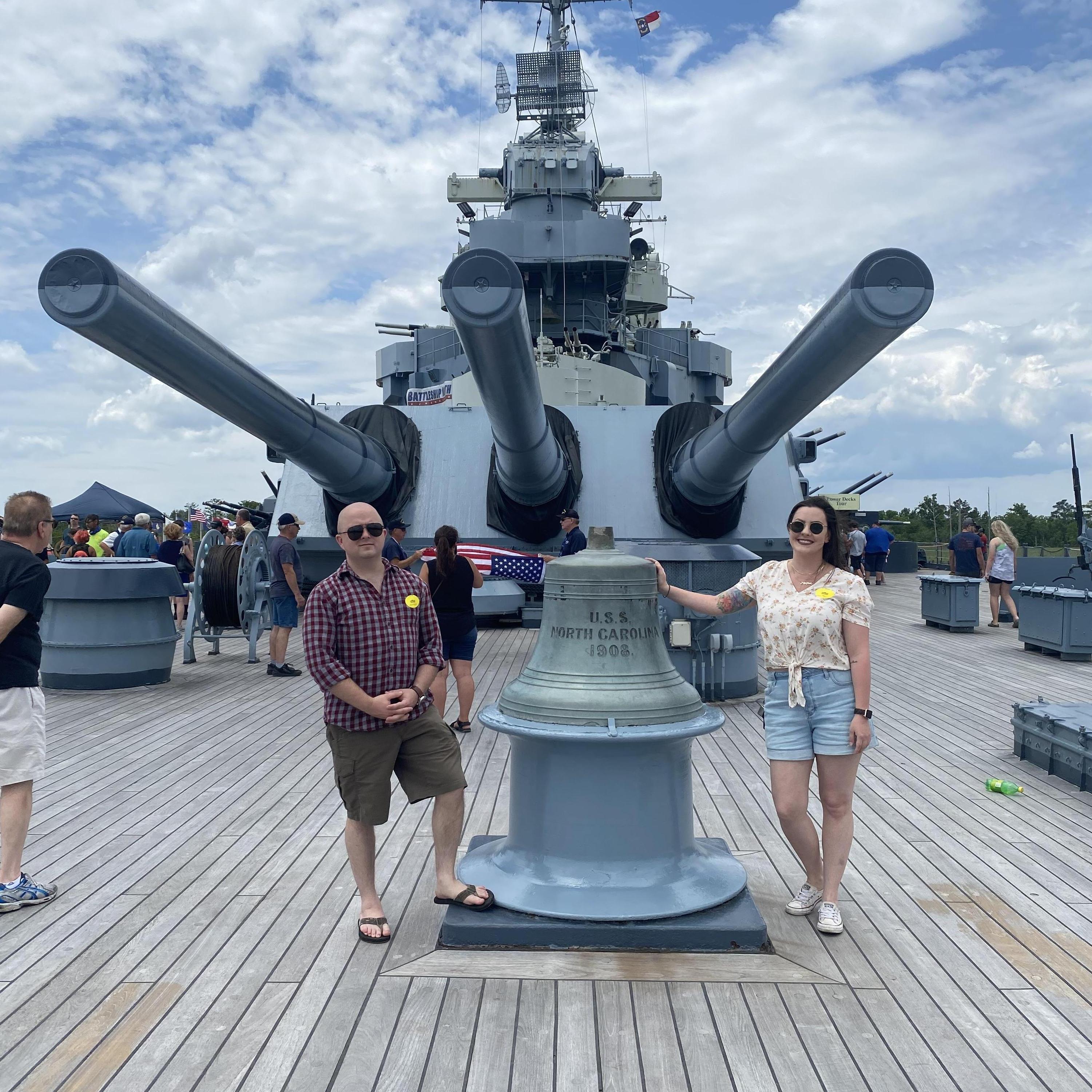 5.29.21 - On the Battleship North Carolina.