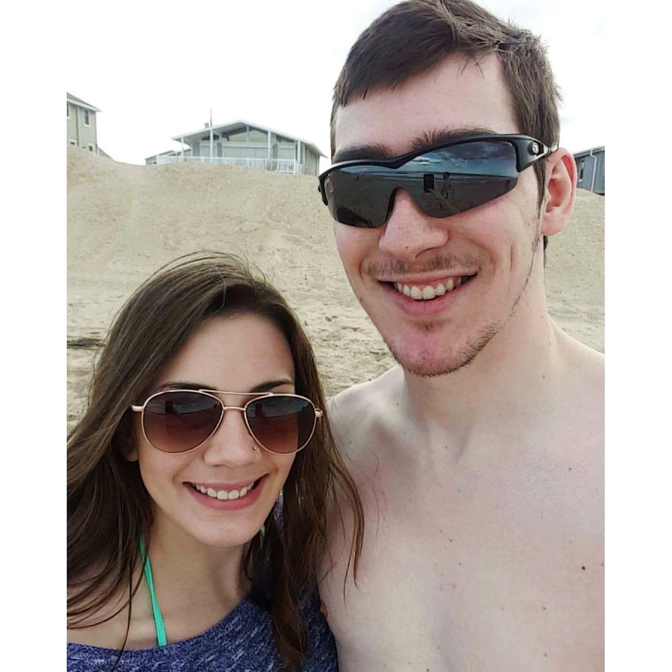 Our first college spring break spent with Syracuse friends at the Ferree's South Bethany Delaware beach house.