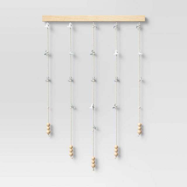 20" Beaded Photo Wall Hanging Natural - Opalhouse™