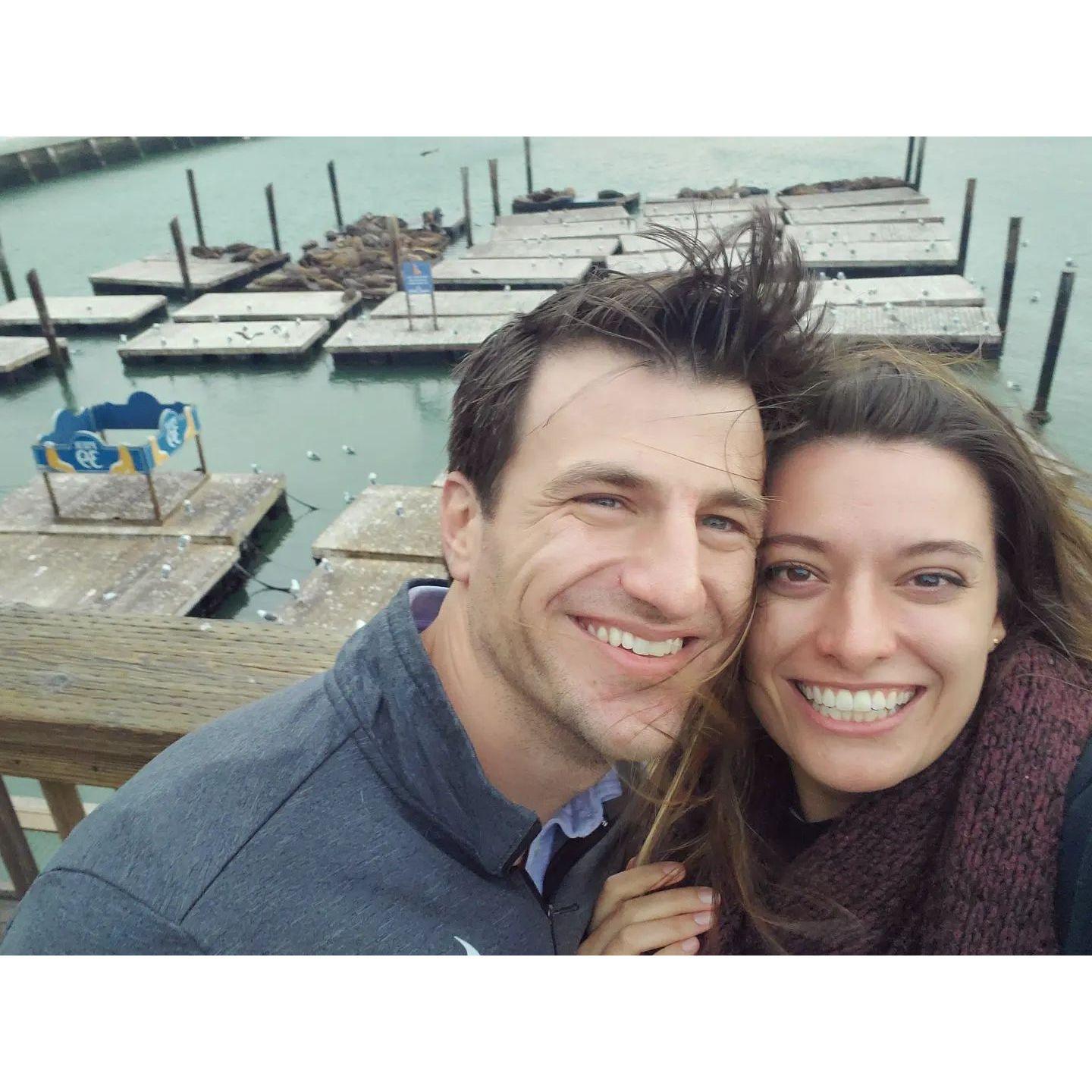 Even though it was cold, we had the best time seeing the sea lions at Pier 39 in San Francisco.