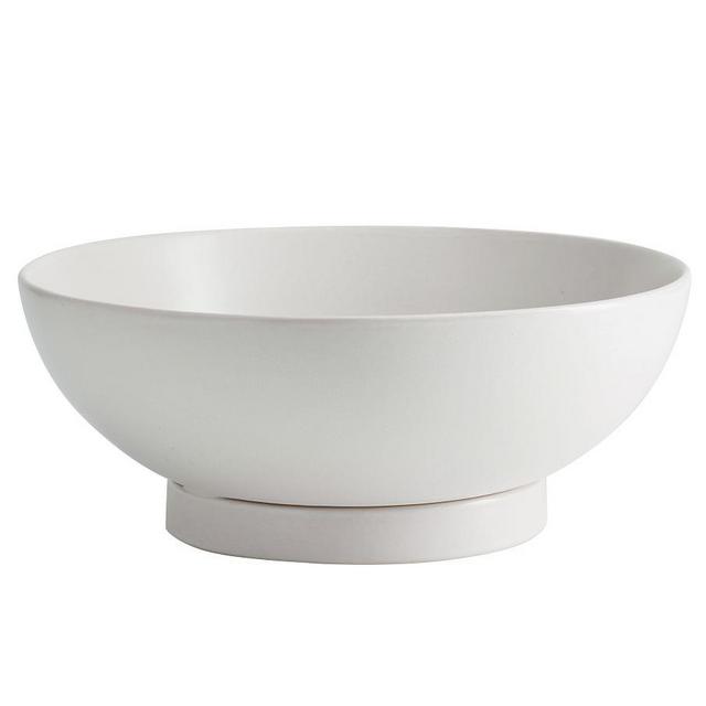 Mason Stoneware Low Footed Serving Bowl - Ivory