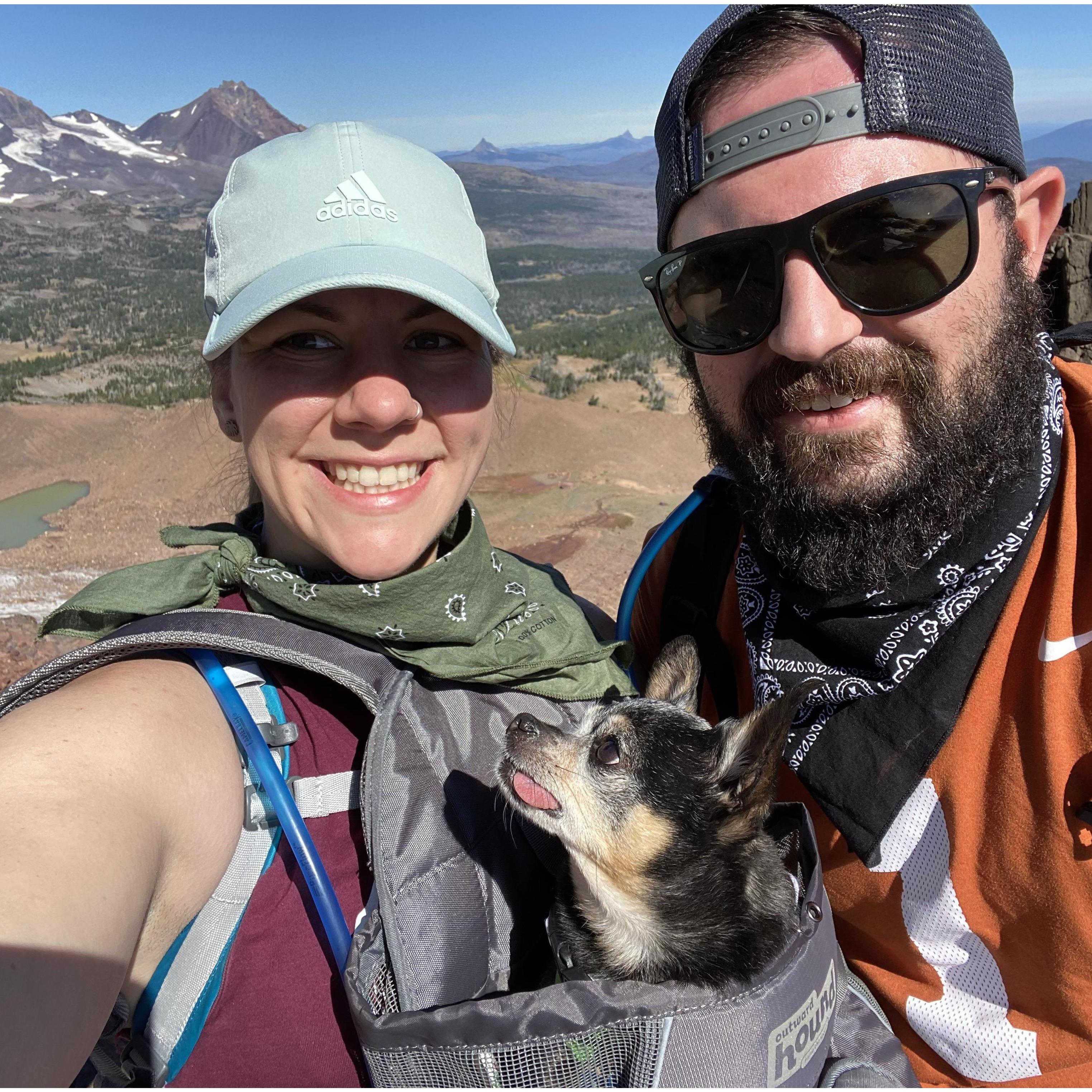 One of our favorite hikes thus far- Broken Top to No Name Lake out in Bend, OR. Rex even got to tag along!