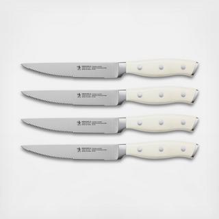 4 Piece Steak Knife Set, Forged Accent