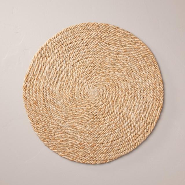 15" Natural Jute Coiled Charger Placemat - Hearth & Hand™ with Magnolia