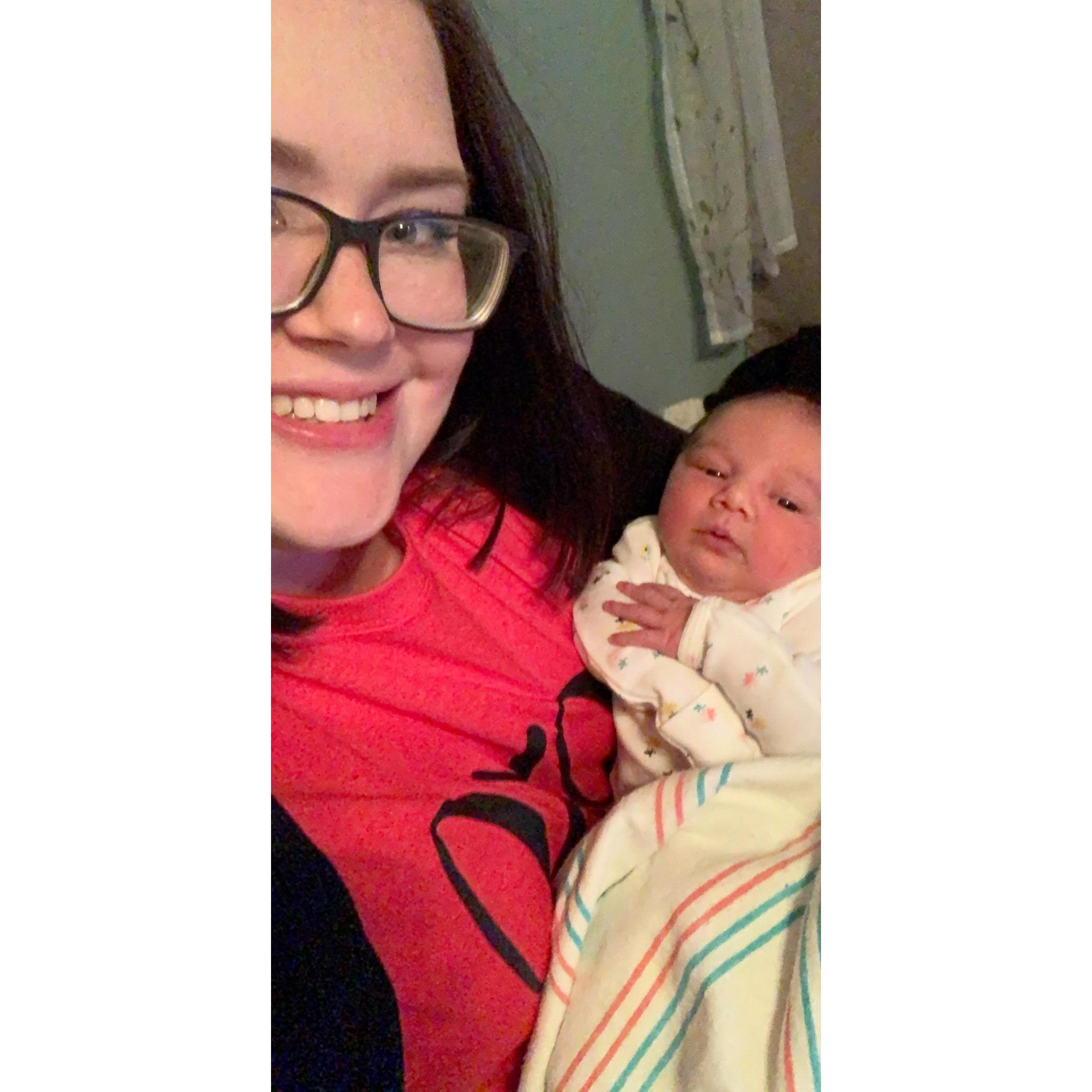 Meeting our sweet Gracie Feb 2019