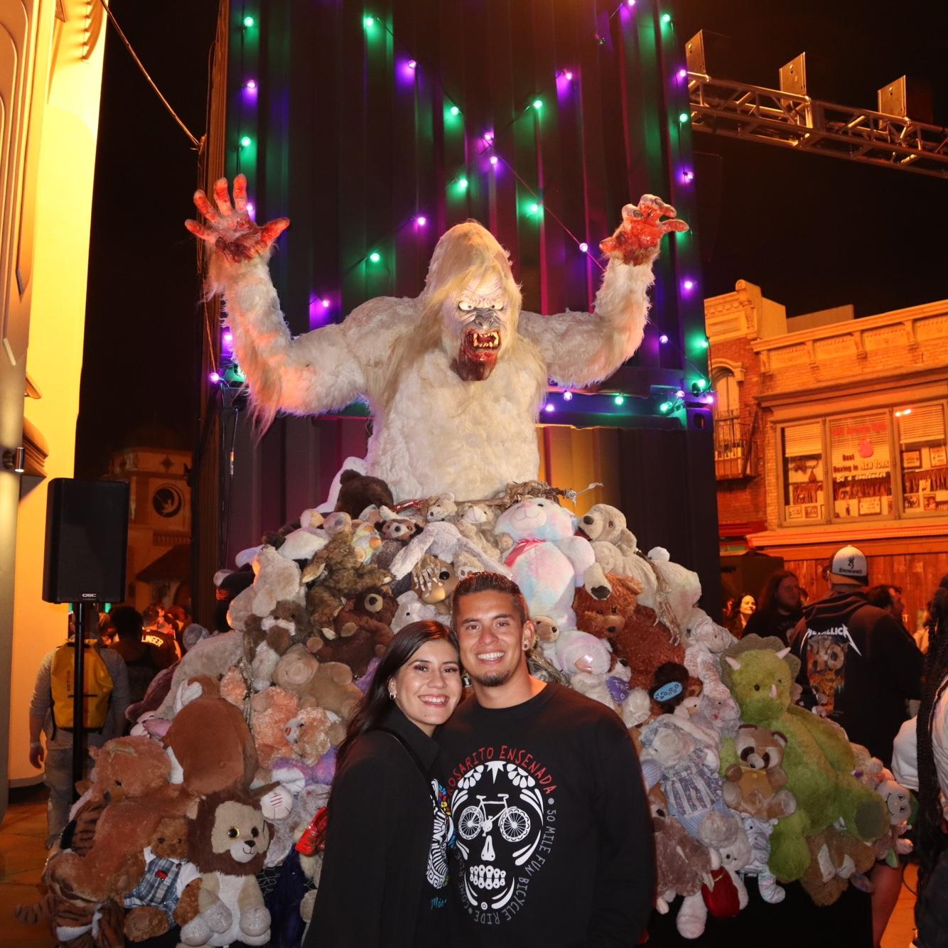 Pam's first Universal Horror Nights with Ivan's coworkers