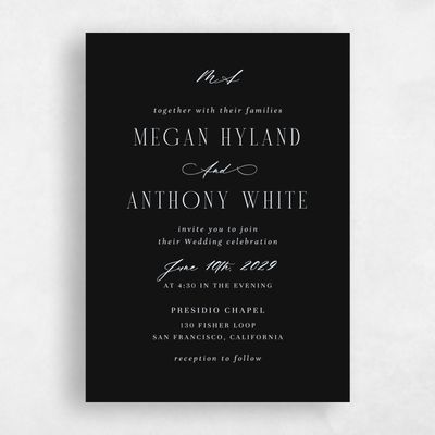 Multi-Colored Wedding Invitation - Uzes Classic