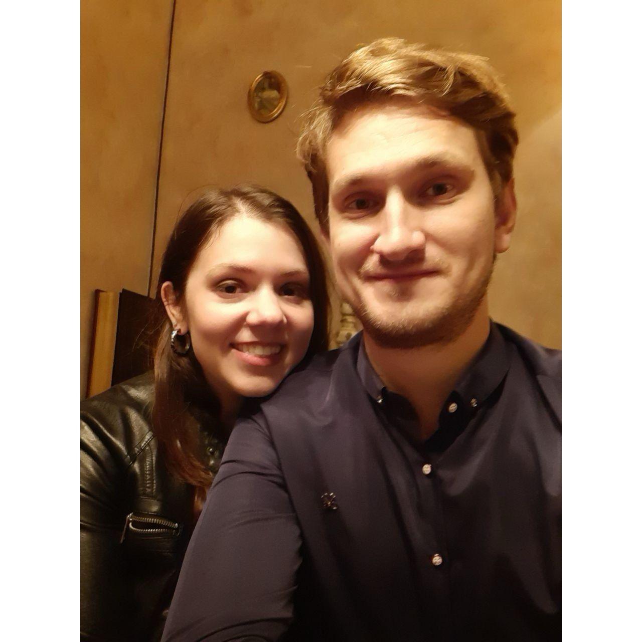 Blair and Nick in Tver, Russia for their one-month anniversary