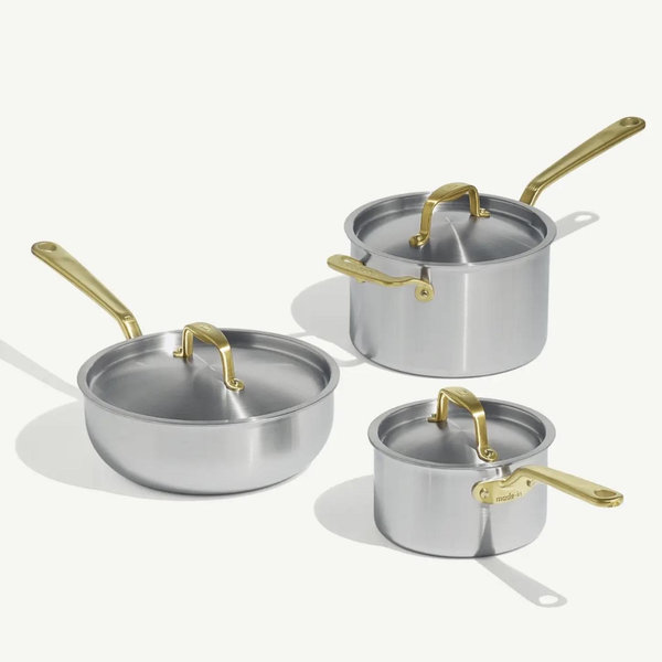 The Stainless Saucepan Set | Made In