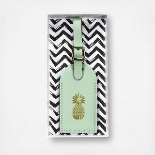 Pineapple Luggage Tag