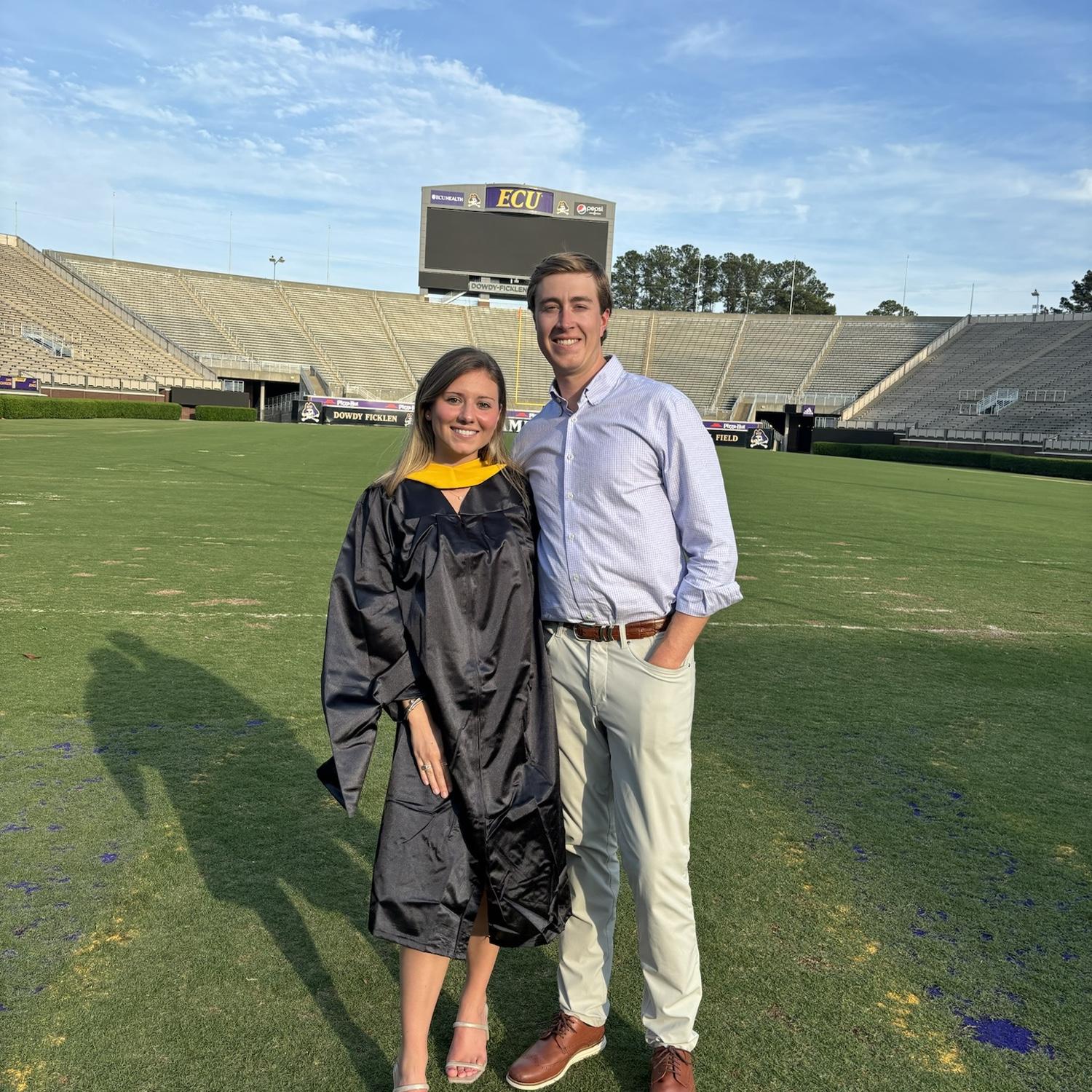 Bev graduating from graduate school!