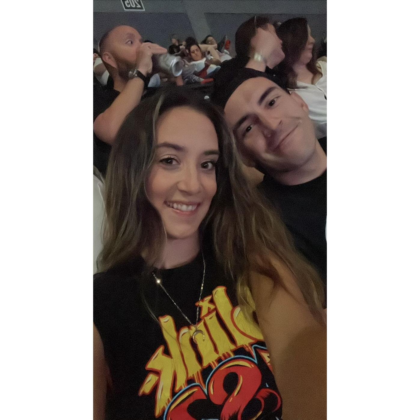 Blink 182 Concert where Karly fell asleep