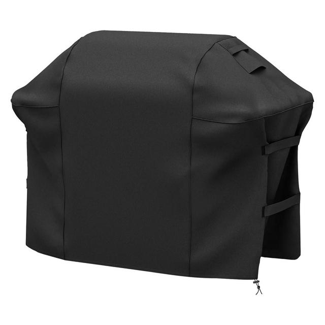 Grill Cover for Weber Genesis 400 Series, Double Straps and Built-in Vents,Heavy Duty & Waterproof, Fits Grill Up to 69 Inch Wide, Black, SHINESTAR