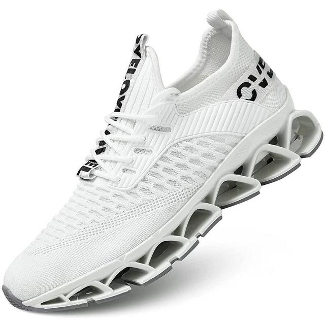 Mens Slip on Running Walking Shoes Blade Tennis Casual Fashion Sneakers Comfort Non Slip Work Sport Athletic Trainer