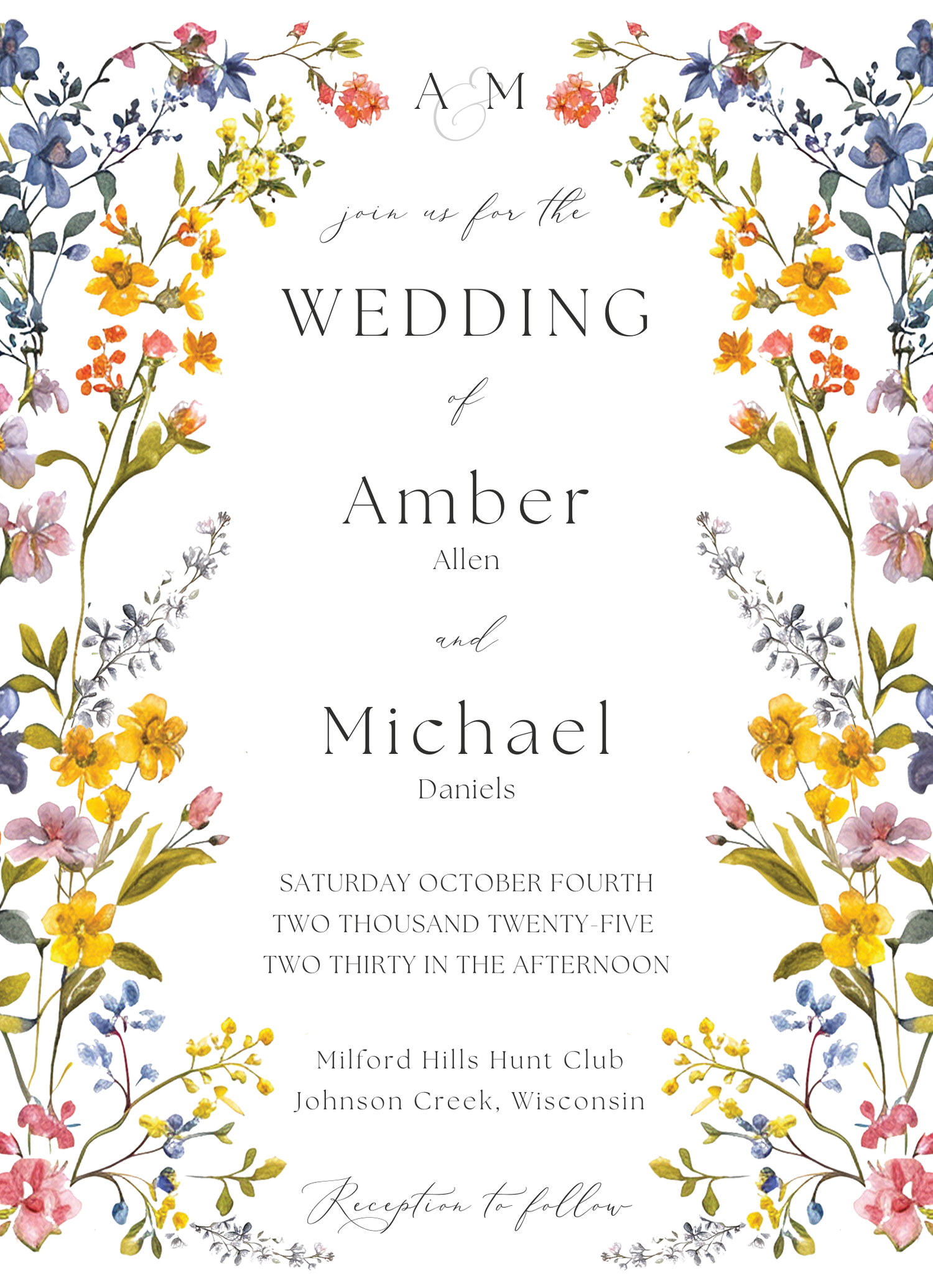 The Wedding Website of Amber Allen and Michael Daniels