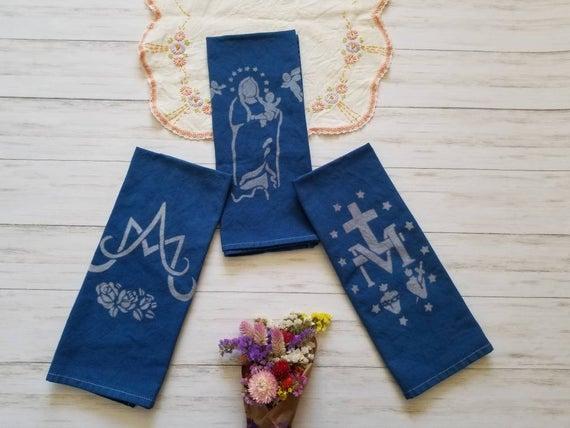 Create Your Own Tea Towel Set. Choose your own towel gift set. Make your own towel set. Catholic gift. Catholic towels. Nature towels.