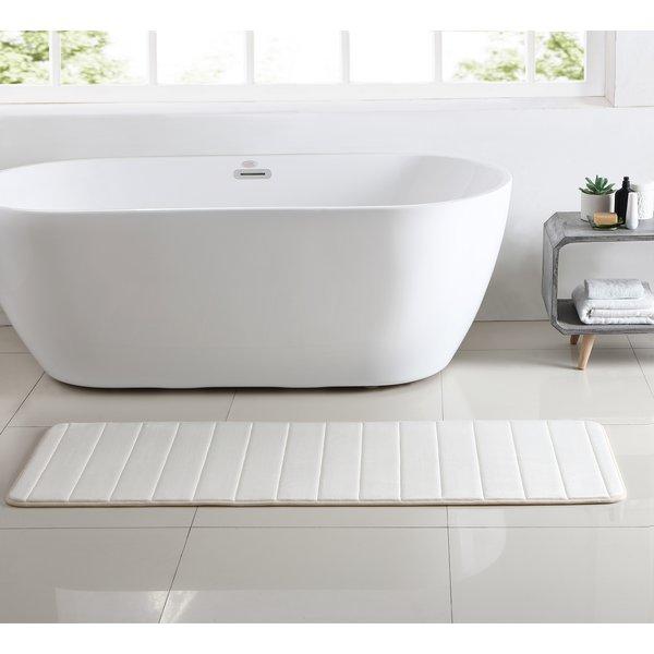 Maymie Channel Stich Memory Foam Bath Rug