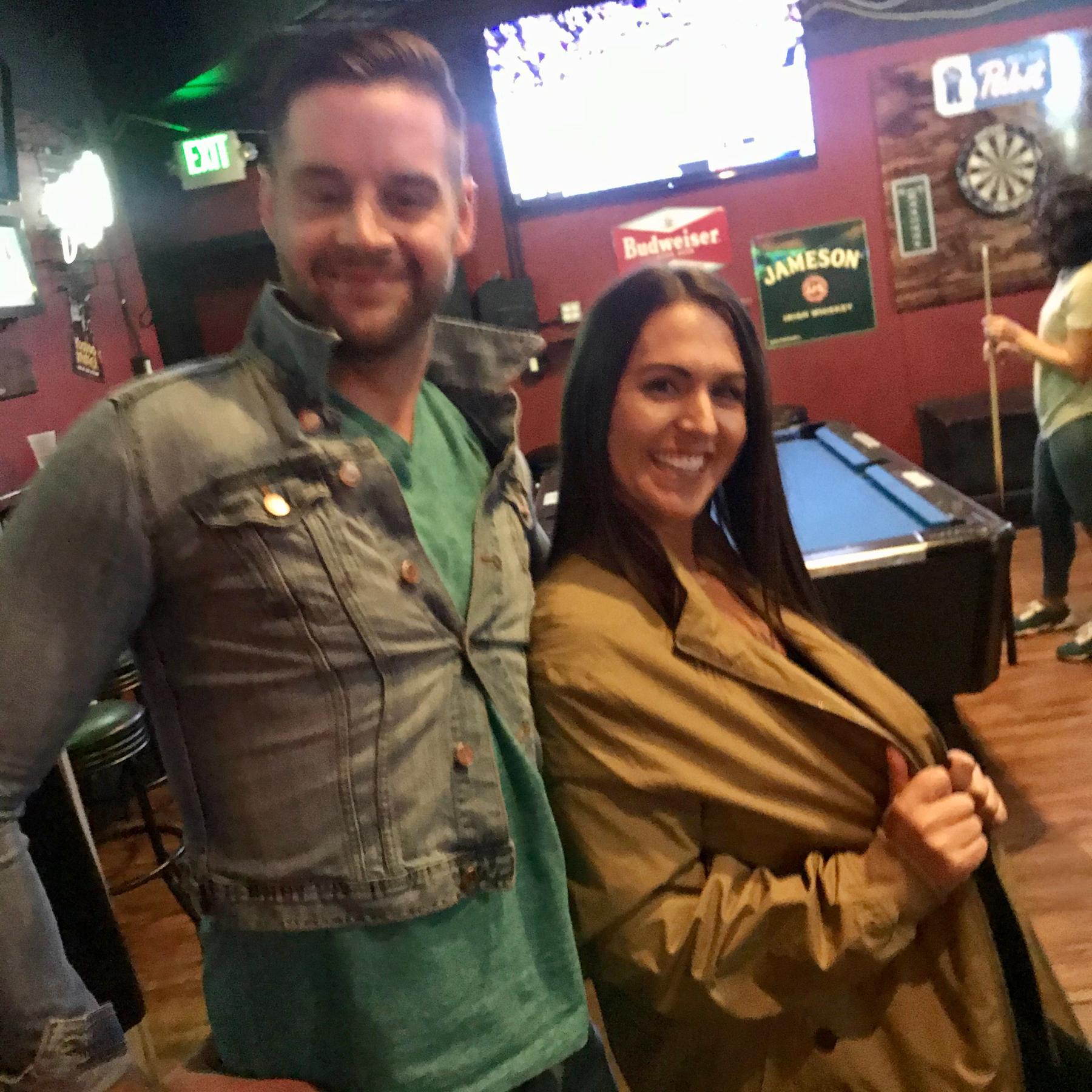3/7/20 - When we first met and our first picture together. At Badgers Pub.