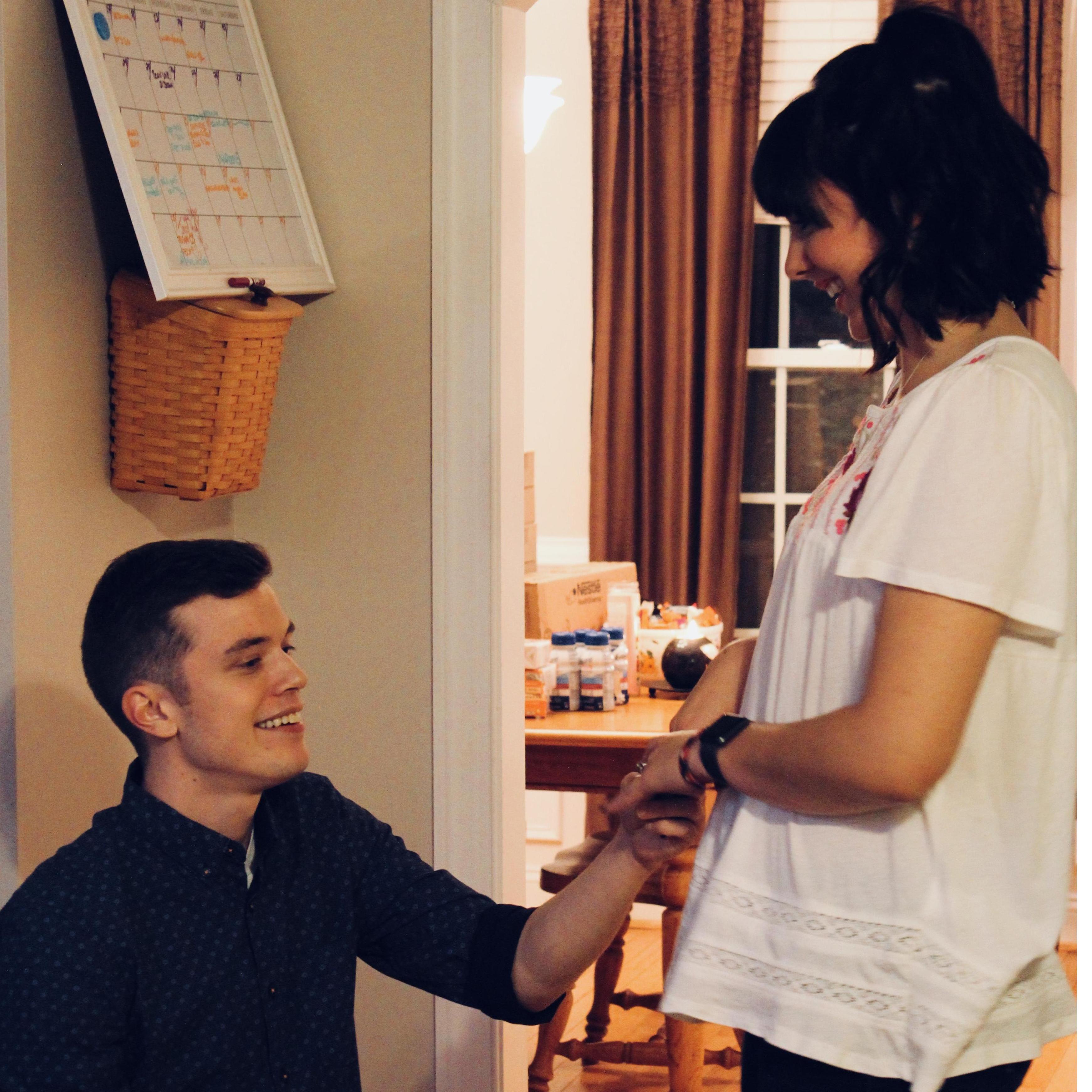 The night he asked and I said yes