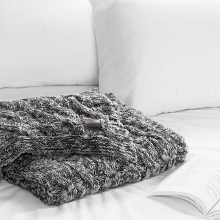 Lodge Cable-Knit Throw Blanket