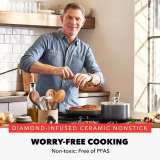 Bobby Flay Professional Ceramic Nonstick Double Burner Griddle