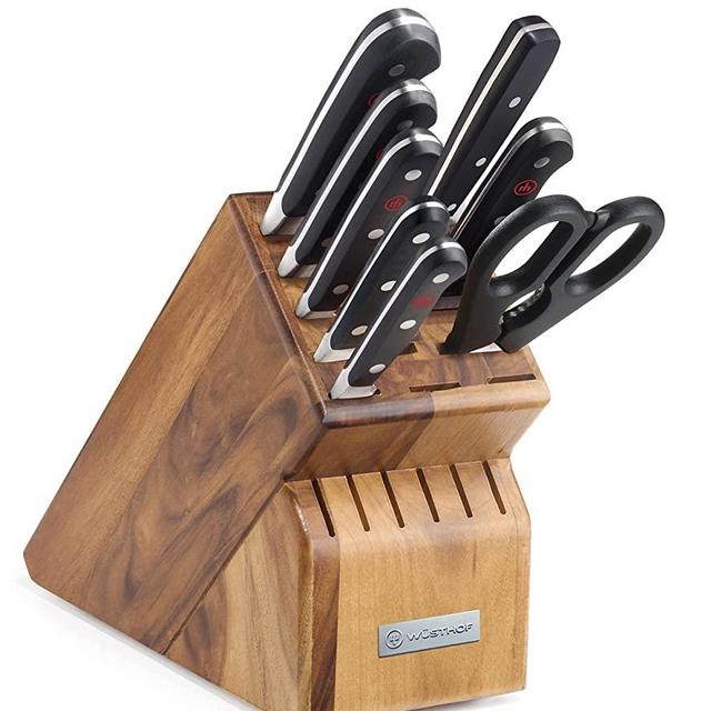 Wüsthof Classic Block Set, 9-Piece, Acacia (1090170911)