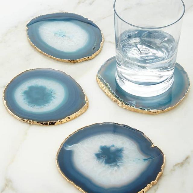 Agate Coasters, Set of 4